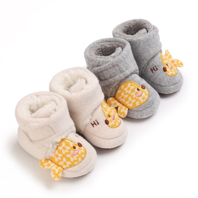 Winterstiefel für babys, mädchen und jungen, warme winterschuhe, niedliche tiermotive, Kabel, flauschige lauflernschuhe für kleinkinder, kinderschuhe 0-18m