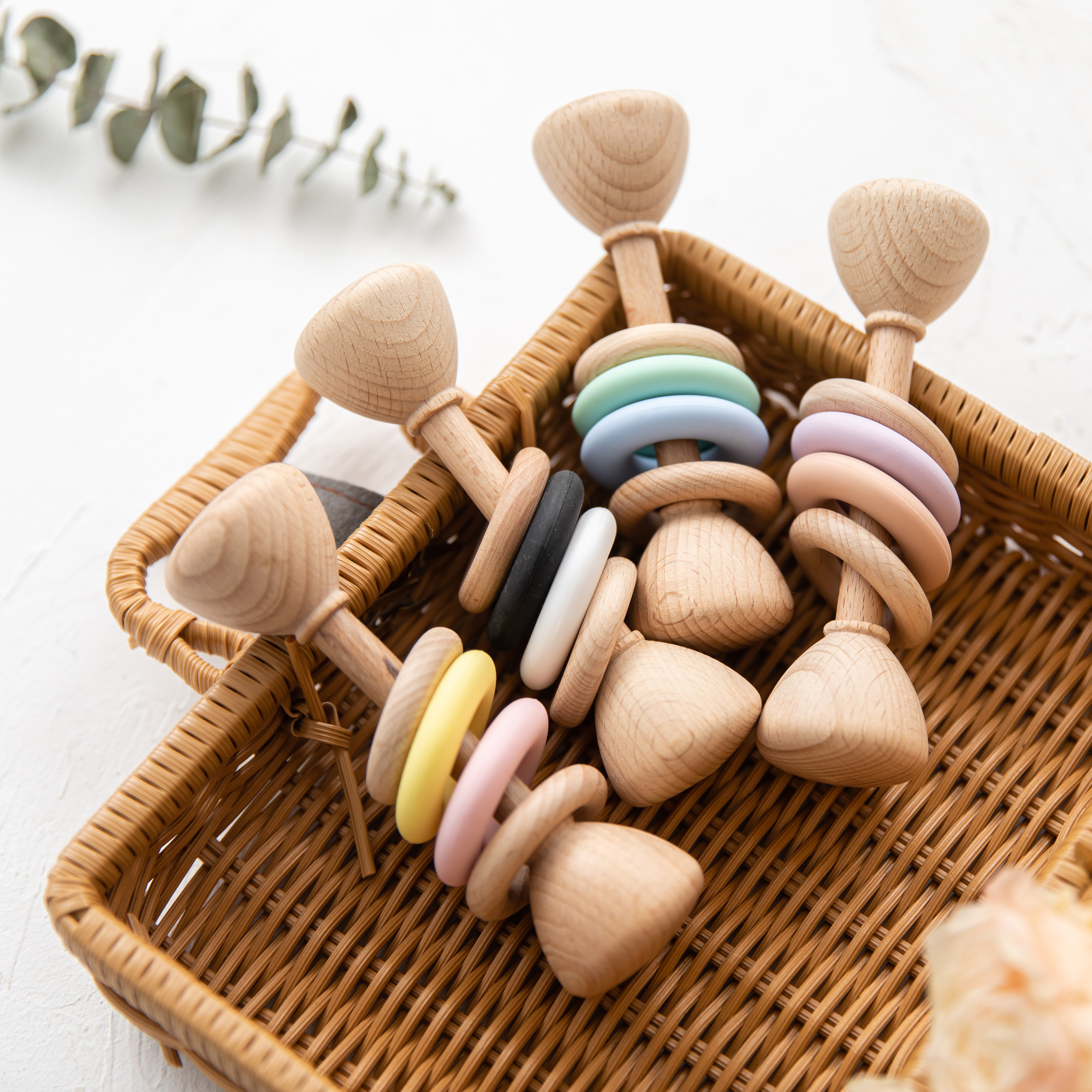 Houten Baby Rammelaars Baby Tandjes Muzikale Chew Play Gym Educatief Speelgoed Voor Kinderen Pasgeboren 0-12 Maanden