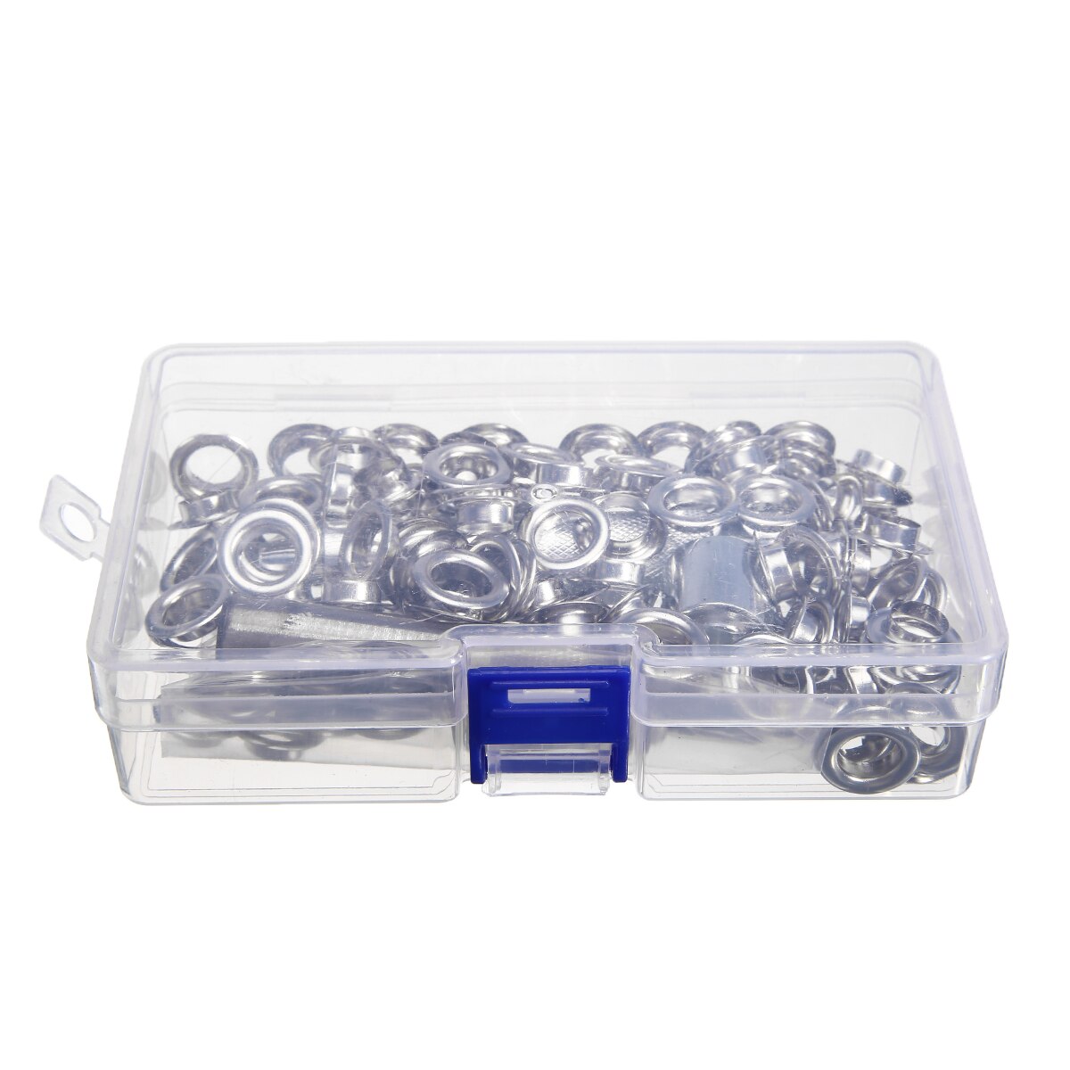 Conjunto de ojales de Metal 100 Uds. 10mm juego de anillos de ojales de Metal con varillas perforadoras de montaje para manualidades de cuero ropa suministros de costura