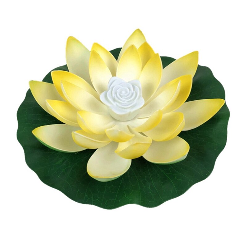 LED Floating Lotus Flower Lamps On Water Swimming Pool Garden Decoration Light Garden Tank Pond Decor