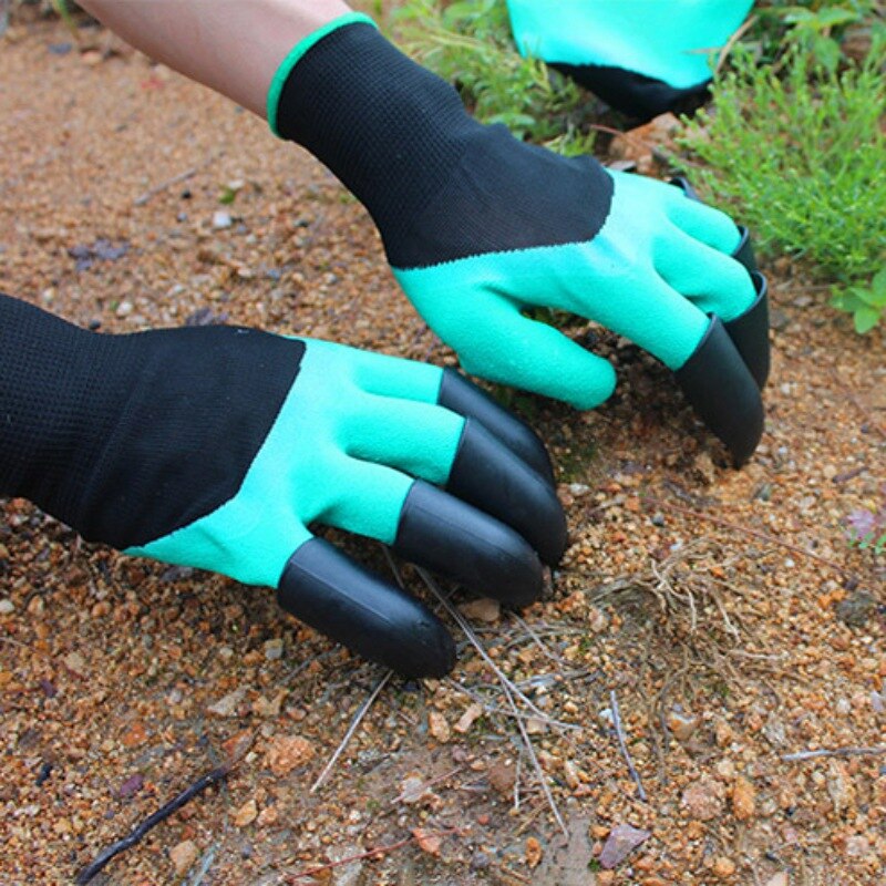 Gants de jardinage en Latex | Avec griffes à bout, gant de génie, chiffon, creuser, plantation, outils de travail, produits de serre ménagers