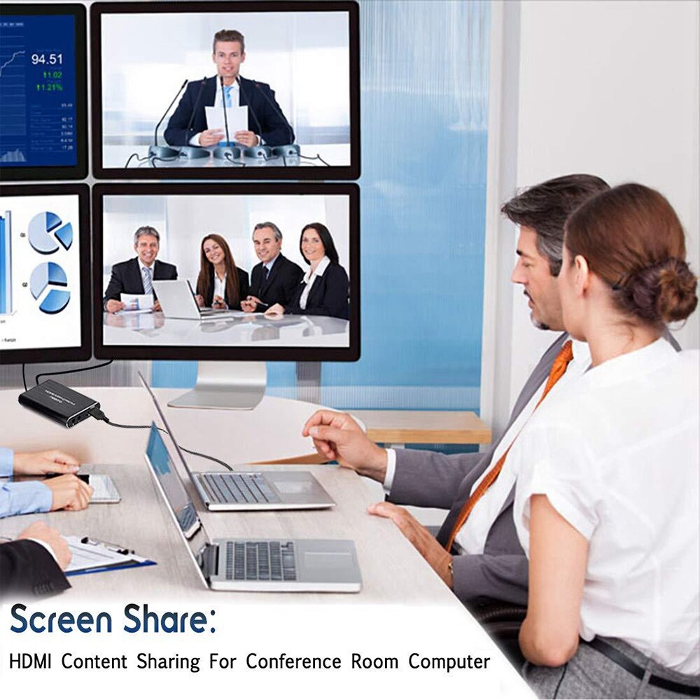 HDMI Game Capture Card, USB3.0 1080P Video Capture Card, Portable Capture Card for Game Live Broadcasts Video Recording