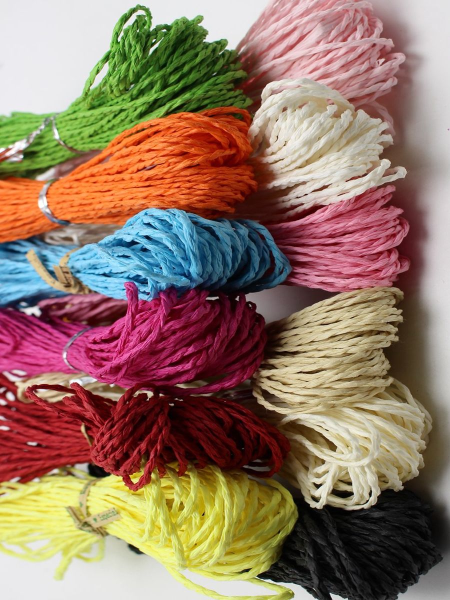100 Meters Mulberry Paper String Cord Twine Crafting Thread Floristry 10 Colour