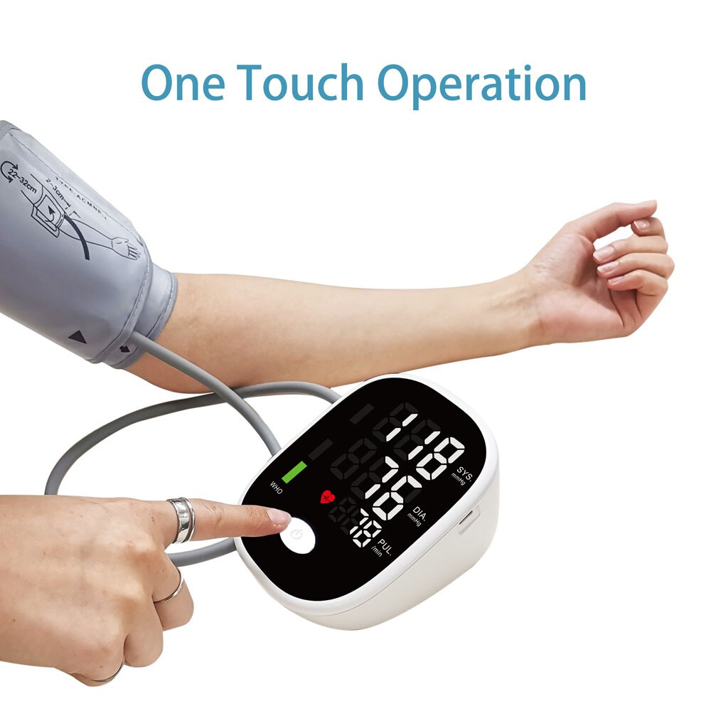 Arm Automatic Blood Pressure Monitor BP Sphygmomanometer Pressure Meter Tonometer for Measuring Arterial Pressure