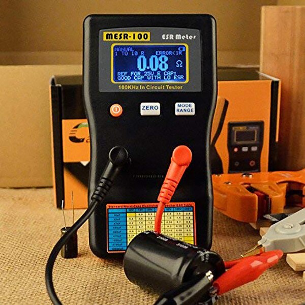 Mejor MESR-100 V2 bajo Ohm Meter MESR-100 ESR LCR capacitancia Ohm Meter de capacitancia condensador de resistencia Ci