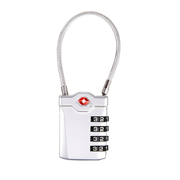 TTLIFE Master Lock TSA Locks Smart Combination Lock for Travel Luggage Suitcase Anti-theft Code Padlock Customs Password Lock: Silver