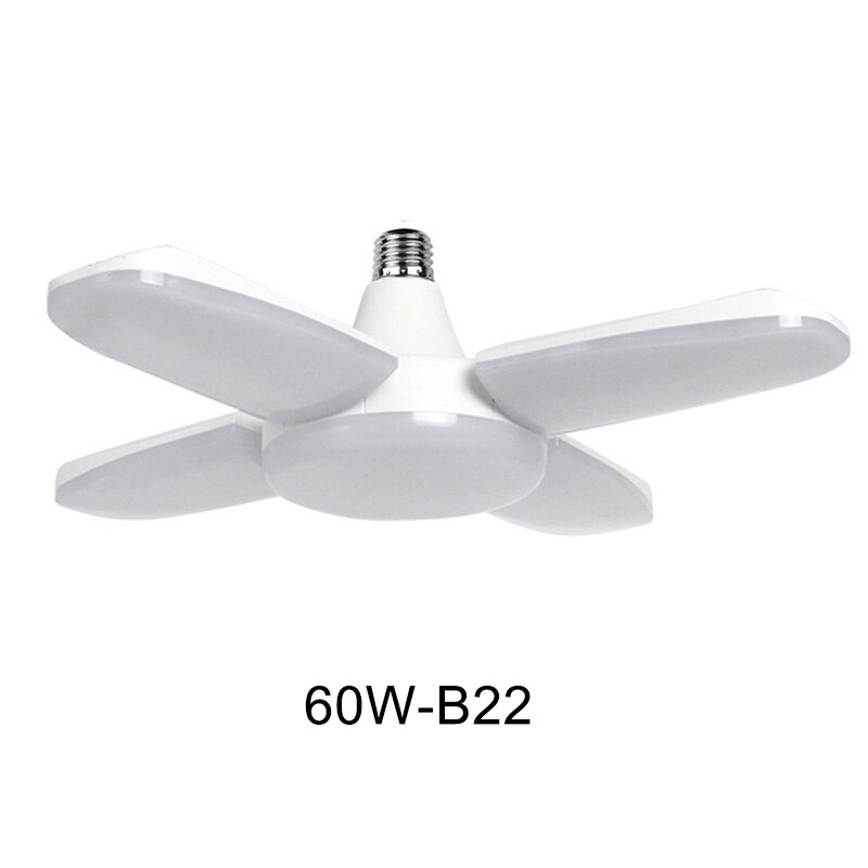 60W E27/B22 LED Garage Shop Work Light Ceiling Fixture Deformable Lamp LKS99