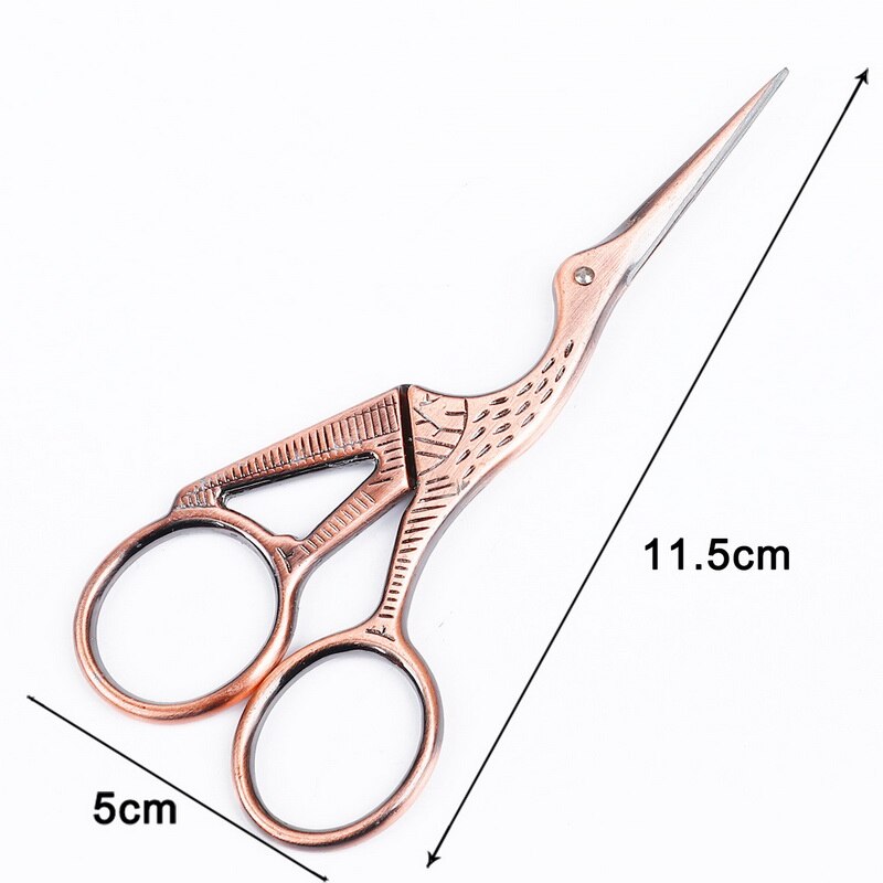 Rustfrit stål klassisk saks kran vintage saks krydssting saks sy tilbehør hjemmet skræddersy stof saks: 11.5cm røde
