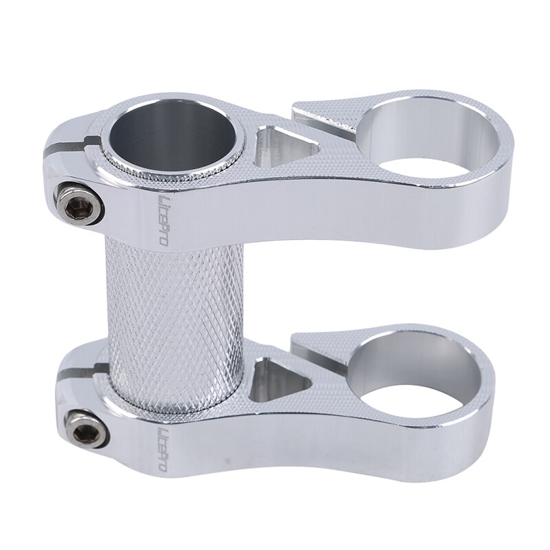 Guidon de vélo réglable vélo Double Riser pliant vélo guidon vélo outils Sport équitation accessoires: sliver