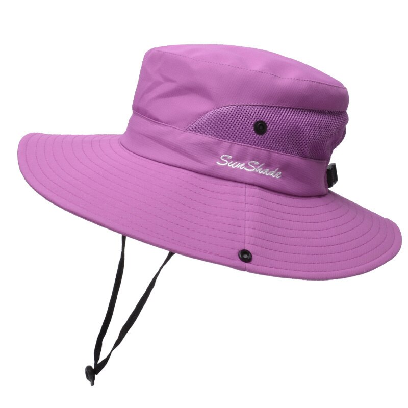 2022 semplice UPF 50 cappello da sole secchio estate uomo donna pesca cappello Boonie protezione solare UV lungo ampio tesa larga Bob escursionismo all&#39;aperto: 12