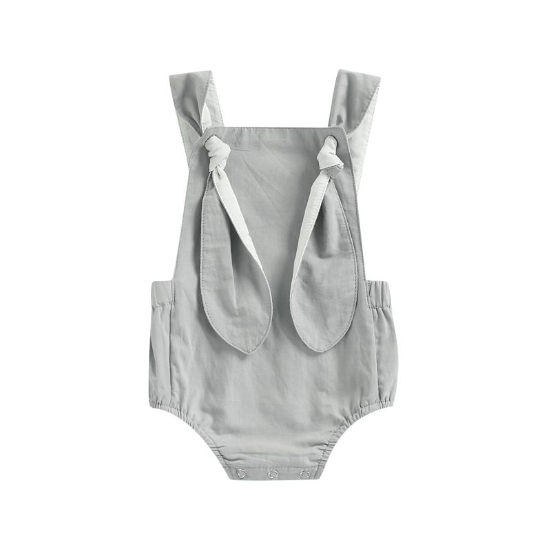 Ma &Ampere; Baby 0-18M Ostern Baby Mädchen Jungen Neugeborenen Jungen Hase Ohr Gesamt Insgesamt Party kleidung Sommer Kostümich D35: grau / 12-18M