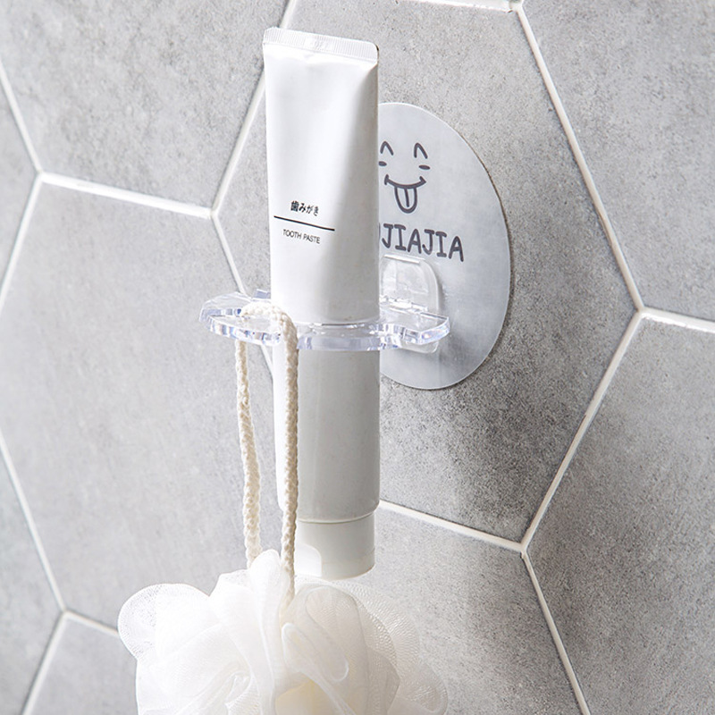 Toothbrush Holder Wall Mounted Toothpaste Holder for Bathroom Accessories Storage Toothpaste Dispenser