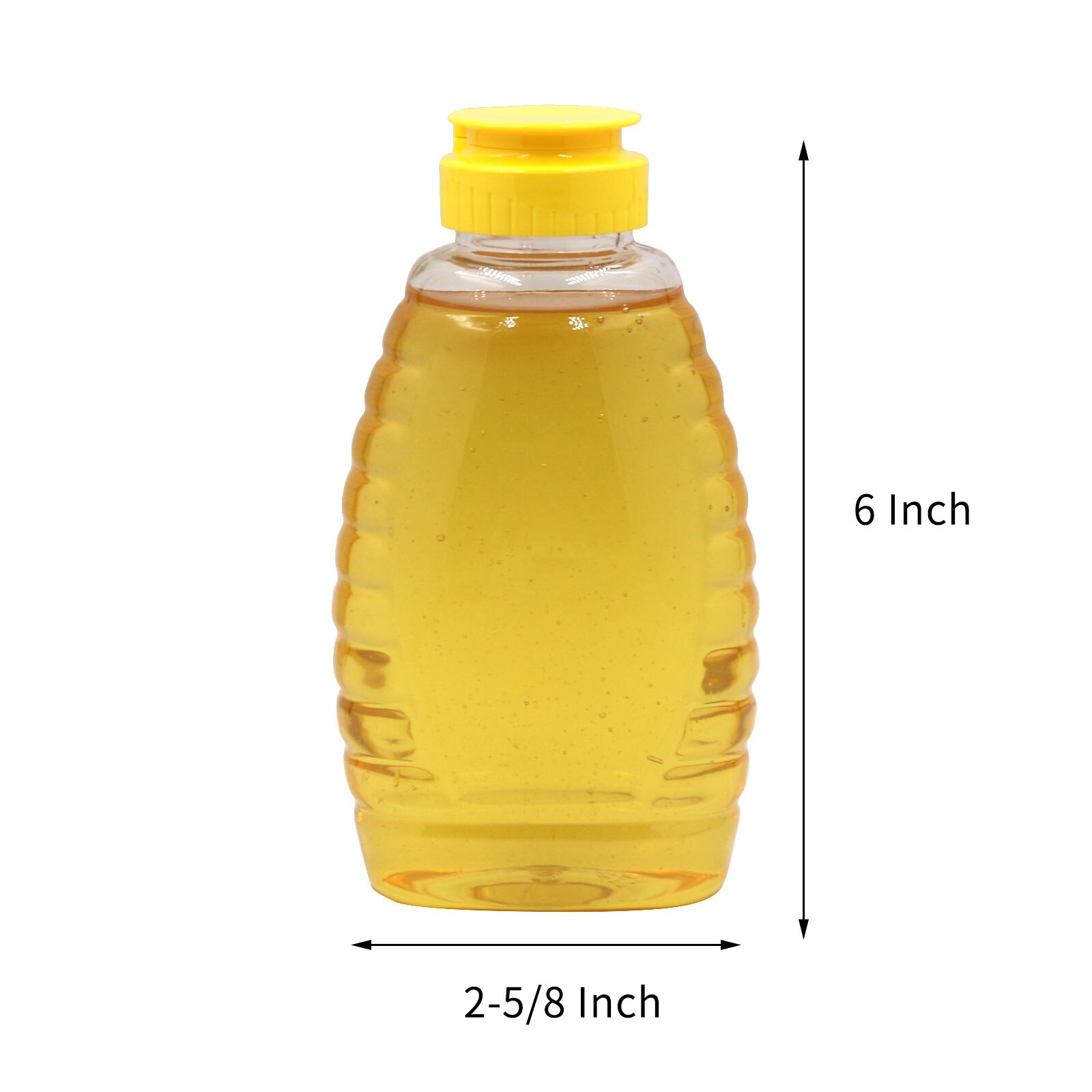 500g Honig Flasche transparent Verdickt Kunststoff Flasche Tragbare Honig quetschen Flasche Marmelade Ketchup sub-Flasche