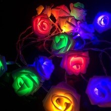 Led Rose String Lights 6M 40 Lampen Decoratieve Touw Verlichting Licht Kerst Decoratie Licht Voor Romantische Party