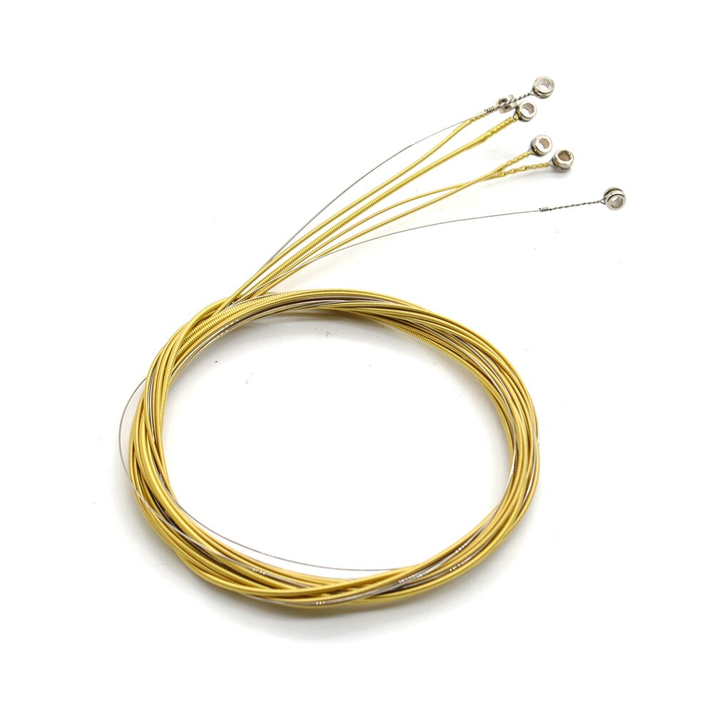 Akoestische Gitaar 6 stks/set Stalen Snaren Gauge Set van Houten Gitaar Gitaar Snaren E-A Messing Kleur Gitaar Onderdelen