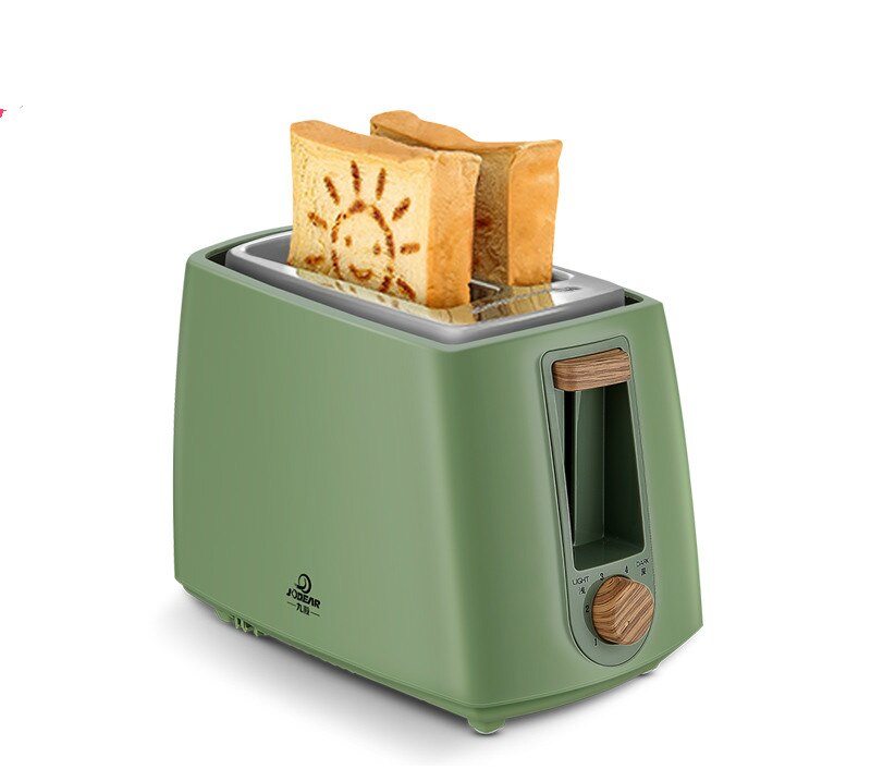 220V HT-8108 Pink Toasters automaticlly bread maker 2 slices smile pattern 6 gears 28x18x22cm