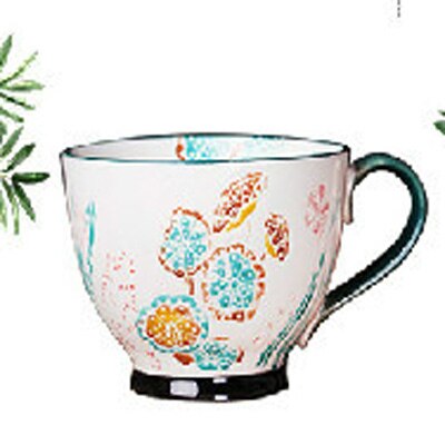 ceramic cup, ceramic soup cup with handle, pasta cup, milk cup, breakfast cup coffee cup: 4