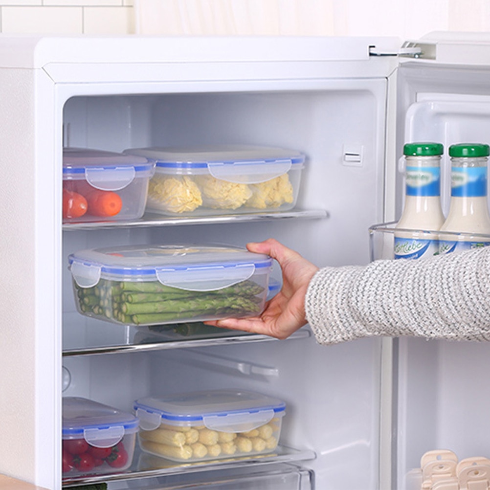 380/800/1100ml Plastic Bento Box Meal Storage Food Prep Lunch Box Reusable Microwavable Containers Home Lunch Box