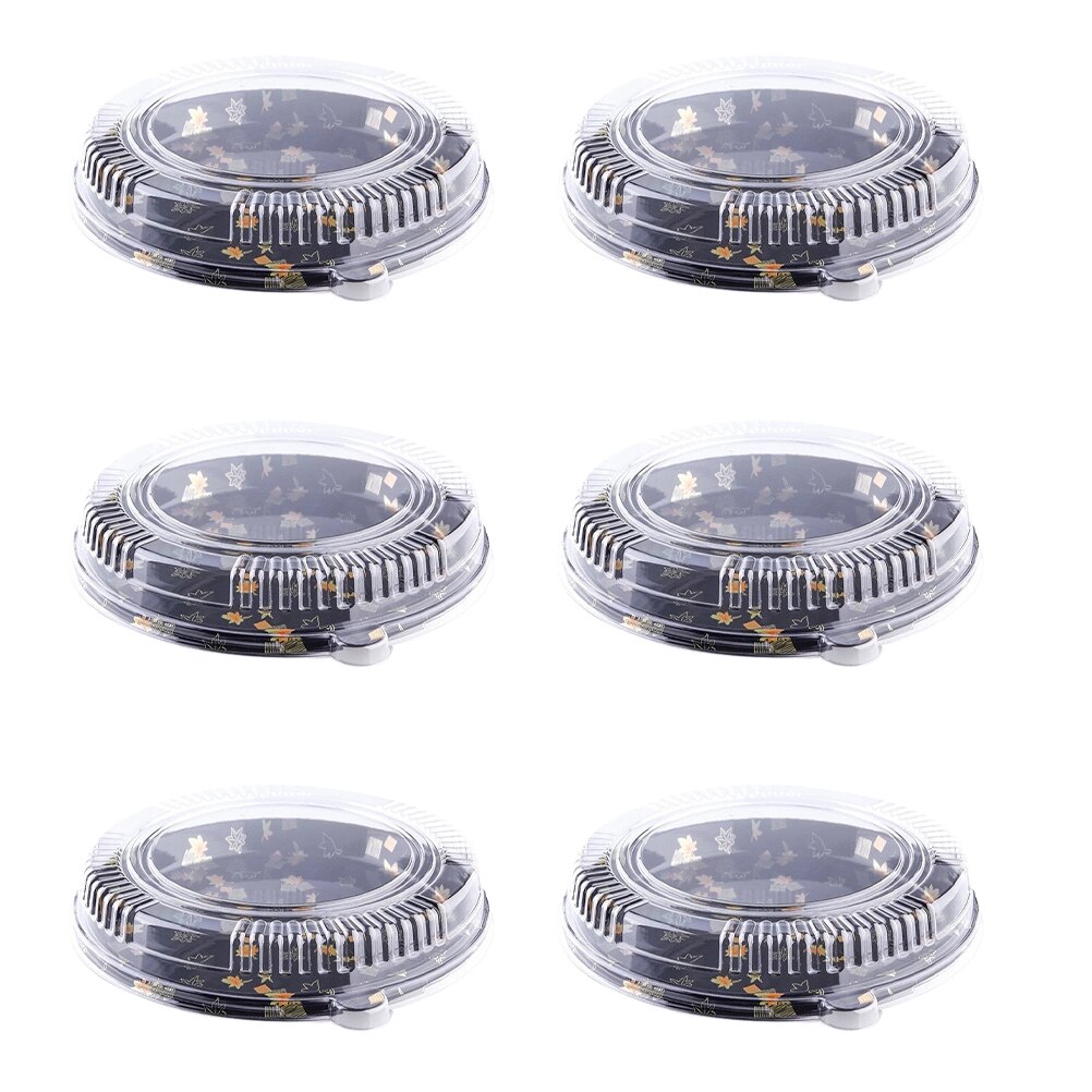 6 Pcs Portable Practical Lightweight Lunch Boxes Meal Box Sushi Boxes Salad Box for Men Women