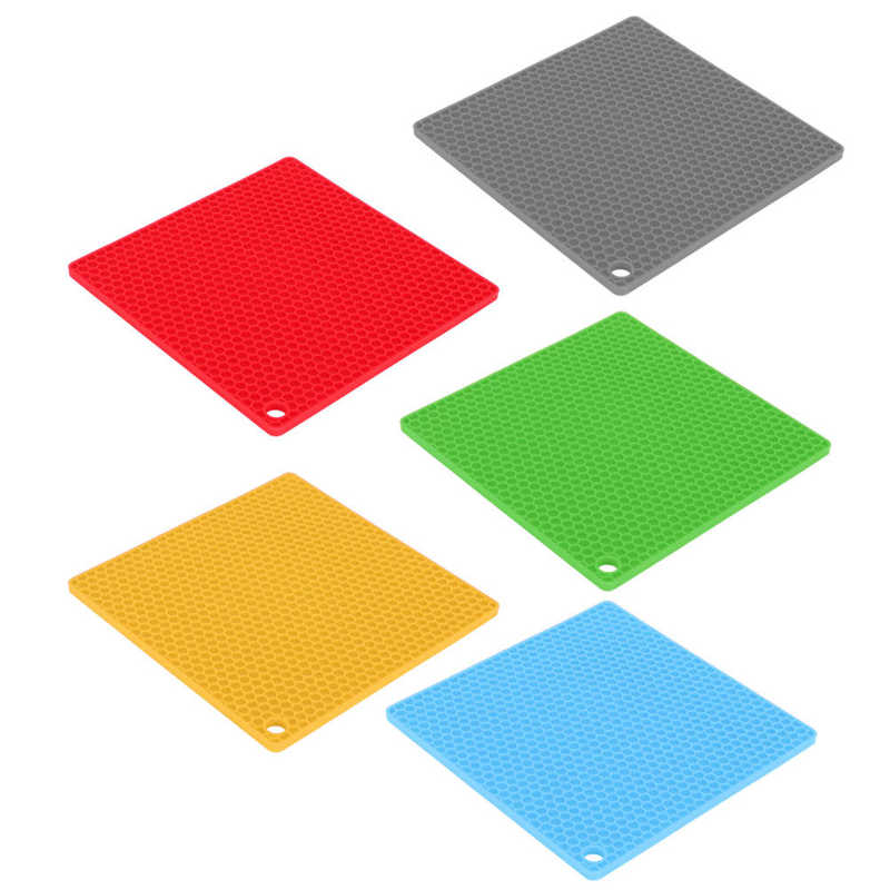 Magnetron Mat Anti-Brandwonden 17X17Cm Eenvoudig Te Reinigen Temperatuur Slip Isolatie Mat Voor Keuken