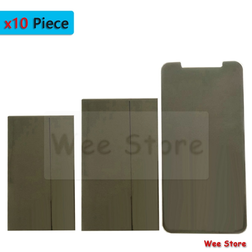 10 pezzo per il iphone X XR Xs Max 5 5s 4 4s 6 6s 7 8 Più A CRISTALLI LIQUIDI di Tocco Dello Schermo di Visualizzazione Originale Polarizzati Polarizzatore film