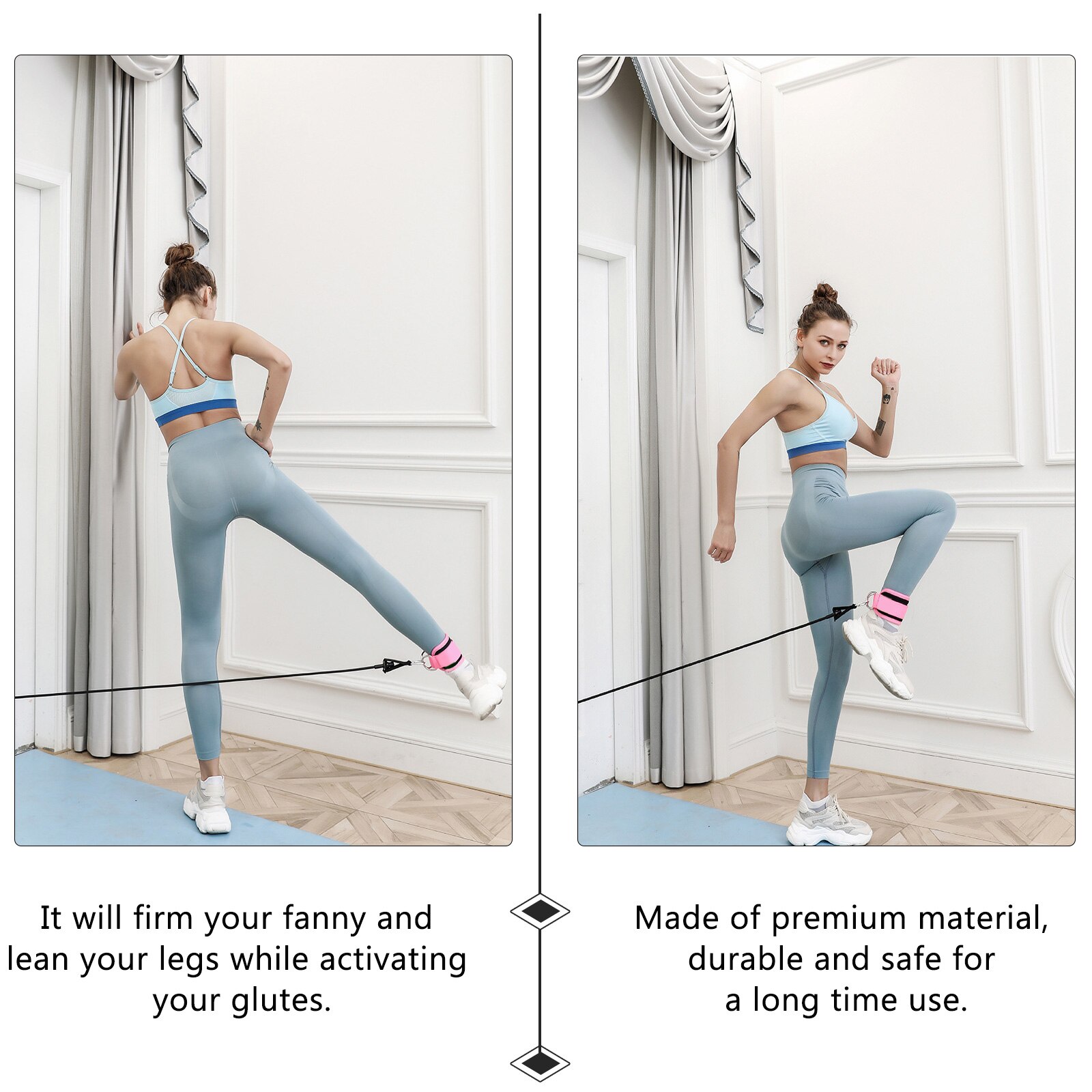 1pc Leg Strength Training Strap Ankle Strap Fitness Exercise Accessories