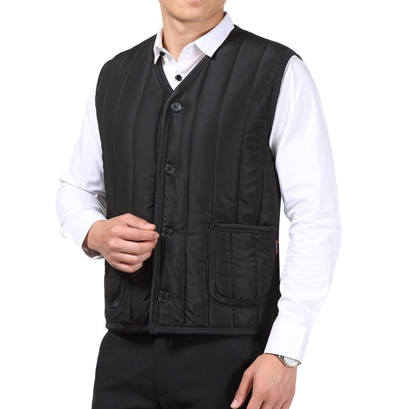 Chaleco térmico de lana para hombre, 4XL talla grande, para pesca al aire libre, ciclismo, escalada, grueso, resistente al viento, cálido, de algodón, Otoño e Invierno