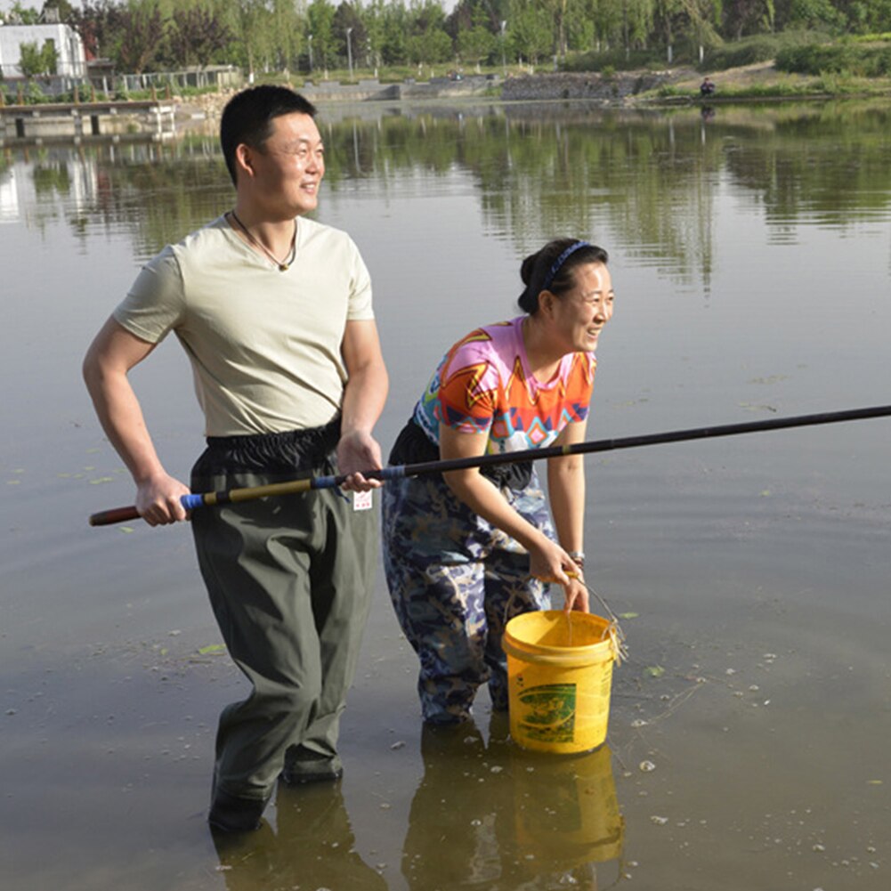 Fly Fishing Wading Pant Fishing Waders Pants Portable Breathable Waterproof Overalls Boots Clothes Stocking Foot for Men Women