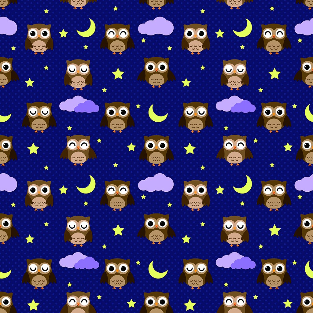 Lune ciel étoilé dessin animé hibou impression rideau salon chambre rideau décoration de la maison rideau enfants rideau