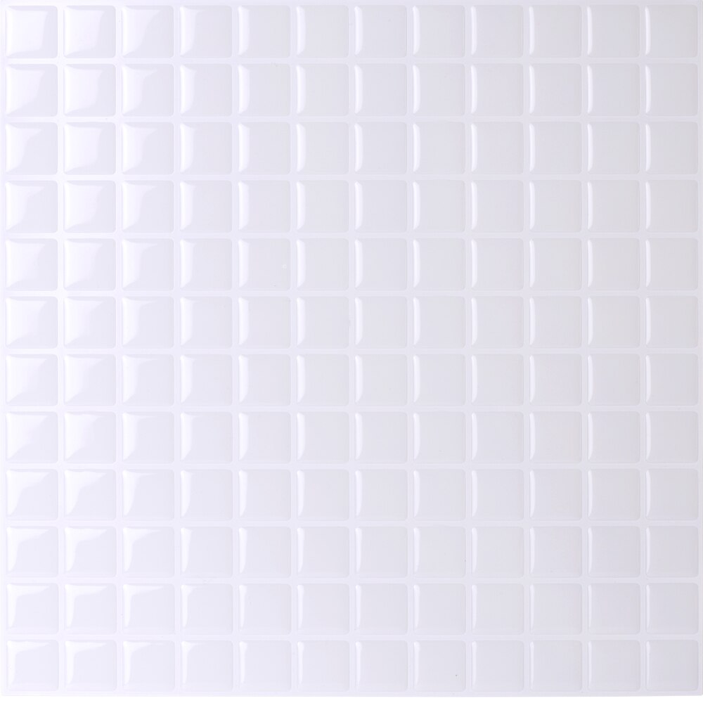 Vividtiles papier peint vinyle imperméable à la colle | Carreaux muraux en brique mosaïque argentée 3D écorce et bâton-1 feuille: T80216