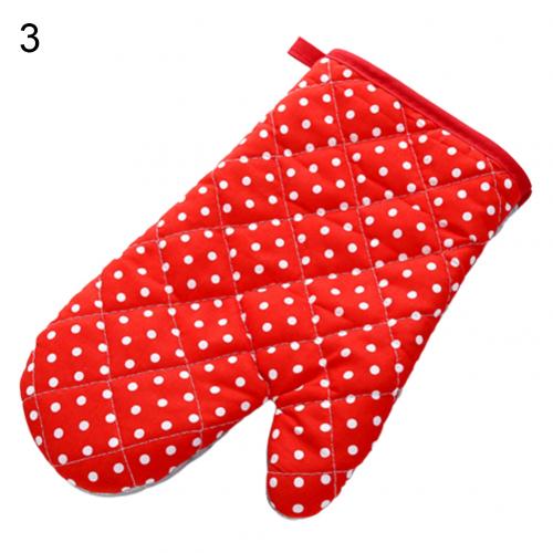 1pc värmeisolerad värmebeständig ugnshandskar förtjockad handske köksbaksverktyg halkfri handsktjockning: 3
