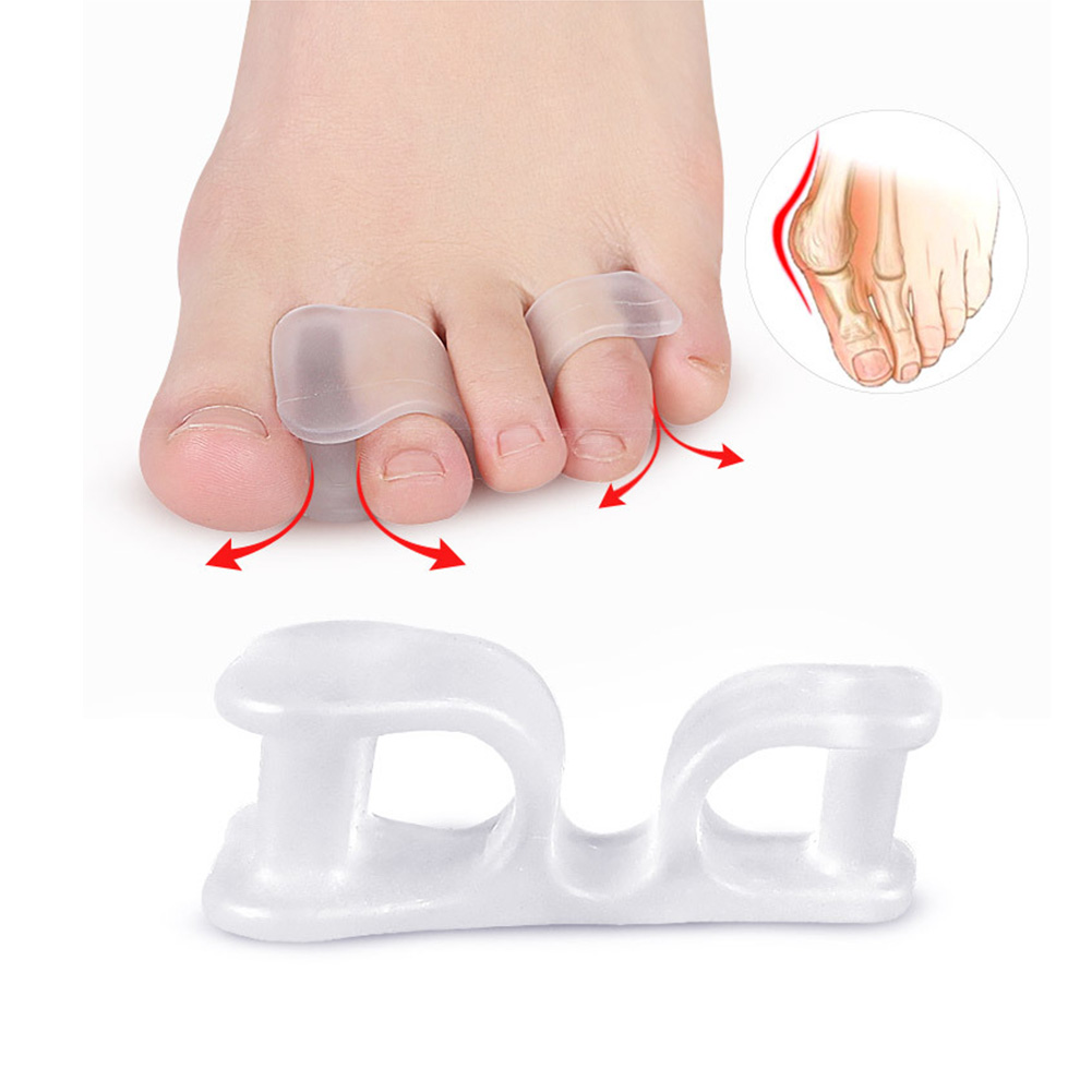 1 Paar Multi-Functionele Teen Separator Praktische Duurzaam Bunion Spalk Hallux Valgus Overlappende Orthese Protector