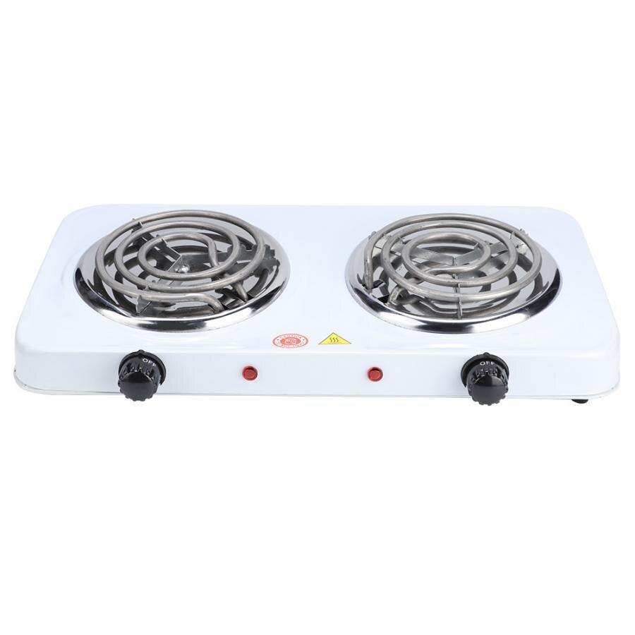 Portable Electric Double Burners Plate Countertop Buffet Stove Heating Plate Outdoor Stove 220V EU Home Appliances