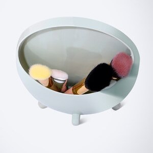Round Vanity Mirror Storage Box One Simple Desktop Portable Vanity Mirror Vanity Accessories Makeup Vanity Silver Round Mirror