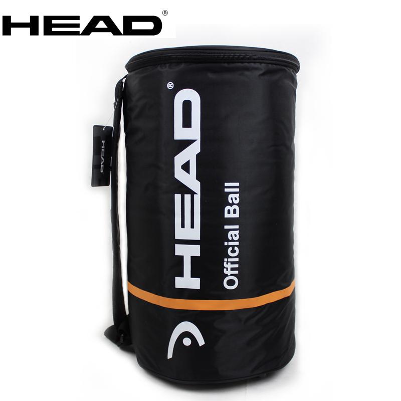 Original Head Tennis Ball Bag Capacity 80-100 pcs Tennis Ball Barrels Bags For Tennis Training sports bag In Large Capacity: black