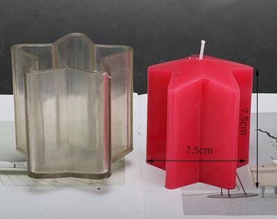Pentagram hexagon shape candle molds handmade velas multi size candle moulds manual candle form for home ornament lz46: candle mold3