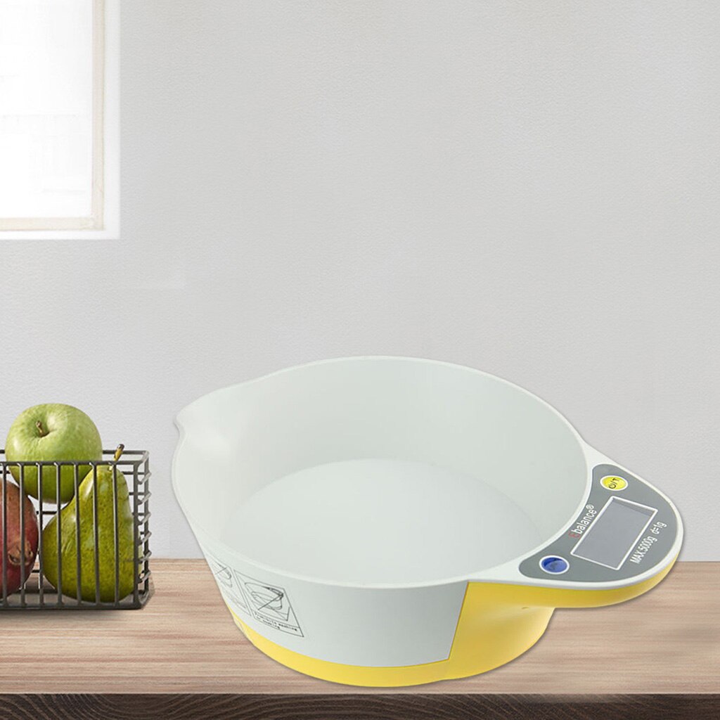 Kitchen Gram Scale Baking Seasoning Precision Electronic Weighing: Yellow