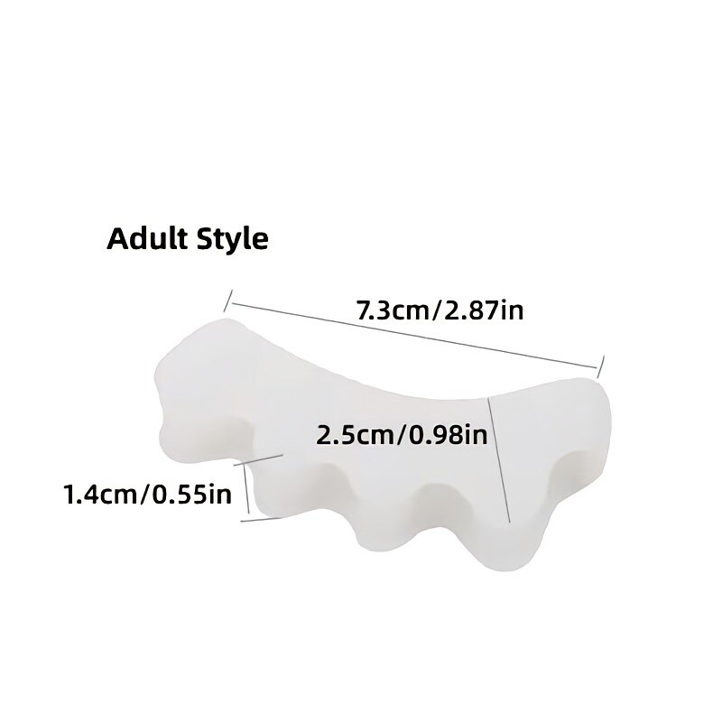 20Pcs = 10Pairs Hallux Valgus Teen Bescherming Siliconen Gel Bunion Corrector Voet Vinger Stijltang Care Tools Separator Orthese: Default Title