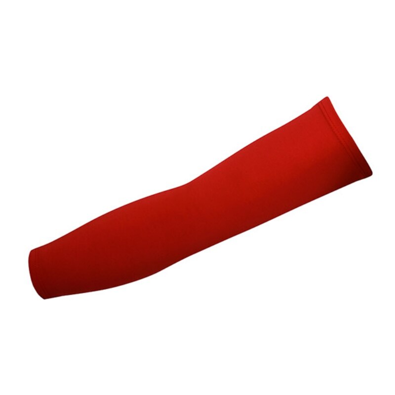 Unisex Arm Sleeve Riding Sunscreen Cuff armband Basketball Sport Armlets Cycling volleyball Running Arm Cuffs: Red