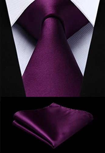 Heren Das Stropdas Set Solid Stropdassen Voor Man Zakdoek Party Voor Mannen Trouwjurk Accessoires: Dark wine red