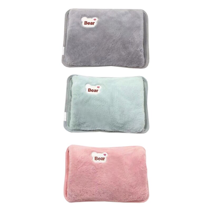 066E borsa per acqua calda ricaricabile USB elettrico tasca per acqua calda orso simpatico cartone animato