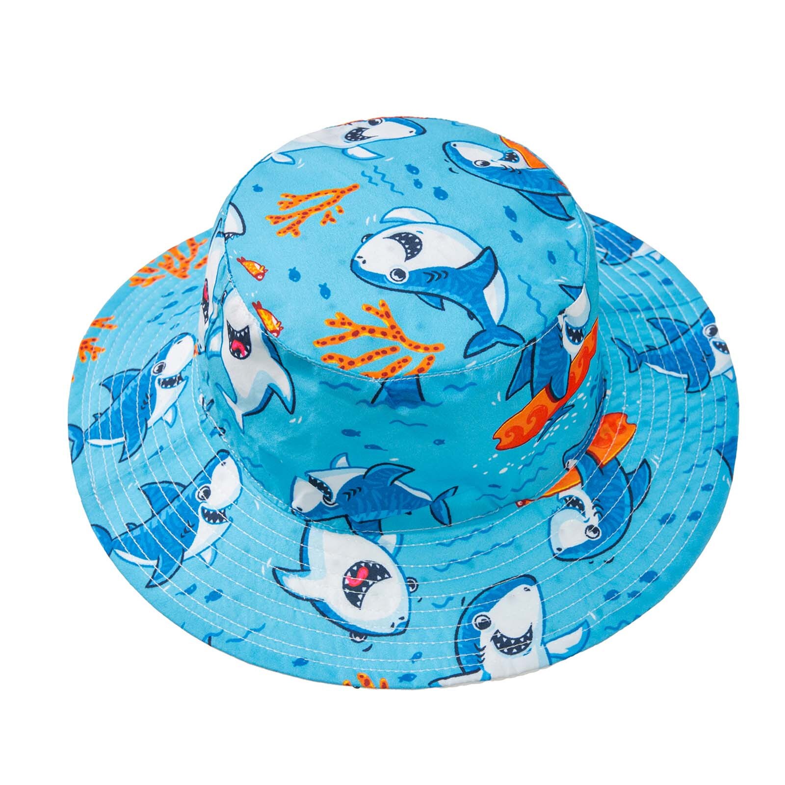 Leuke Zomer Baby Meisje Emmer Hoed Cartoons Gedrukt Baby Hoed Zonnescherm Kinderen Outdoor Hoed Seaside Zonnebrandcrème Hoed Strand Cap