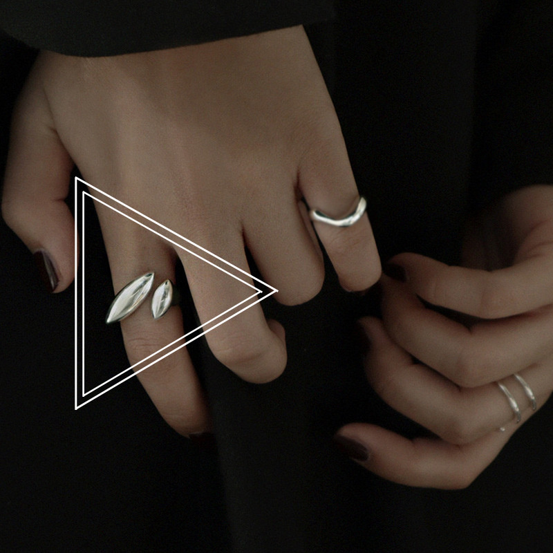 Anillo de Metal de Color dorado geométrico hueco de acero inoxidable para mujer, coreana, anillo liso abierto Punk, de joyería de: Verde