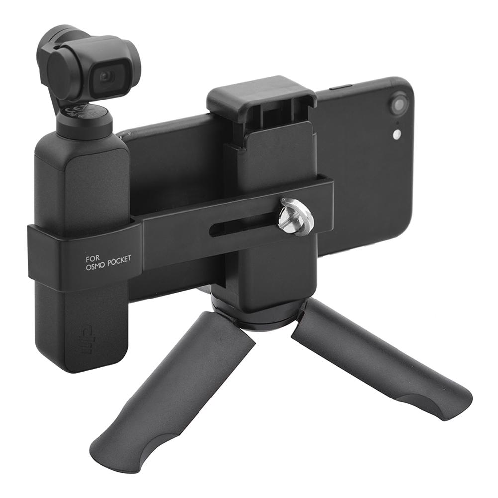 For DJI Osmo Mobile Handheld Gimbal Phone Mount Securing Clip Desktop Tripod Holder Bracket for Osmo Pocket Accessories