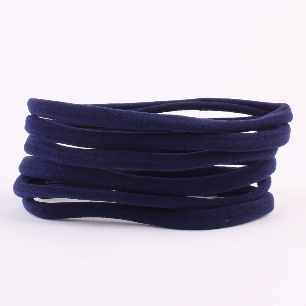 10 st/lot nylon pannband för baby flicka gör det själv hårtillbehör elastiskt pannband barn flickor barn huvudbonader baby turban