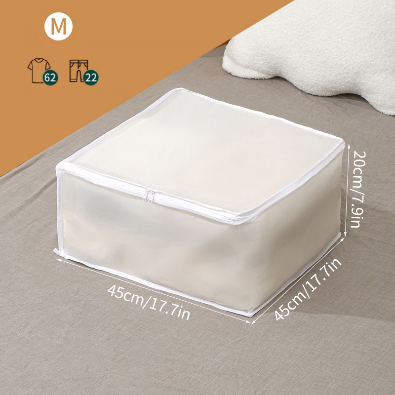 Waterproof Foldable Storage Bags Clothes Organizer Dustproof Bag Closet Organizer Quilt Storage Boxes Under Bed Sorting Bag Case: Dark Khaki