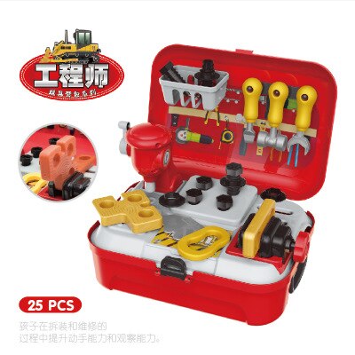 13 arten koffer Küche Spielzeug einstellen BBQ EIS-Creme freundlicher vorgeben abspielen Werkzeug Kasten Pack freundlicher Arzt Spielzeug Machen hoch Spielzeug einstellen: Werkzeug Bausatz
