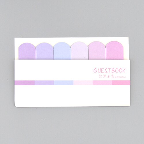 120 Pages gradient sticky notes Stationery Sticker index Posted It Planner Stickers Notepads Office School Supplies: 01