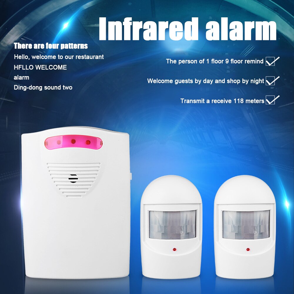 Home security mobile detector alarm wireless mobile sensor alarm system indoor residential remote infrared alarm device