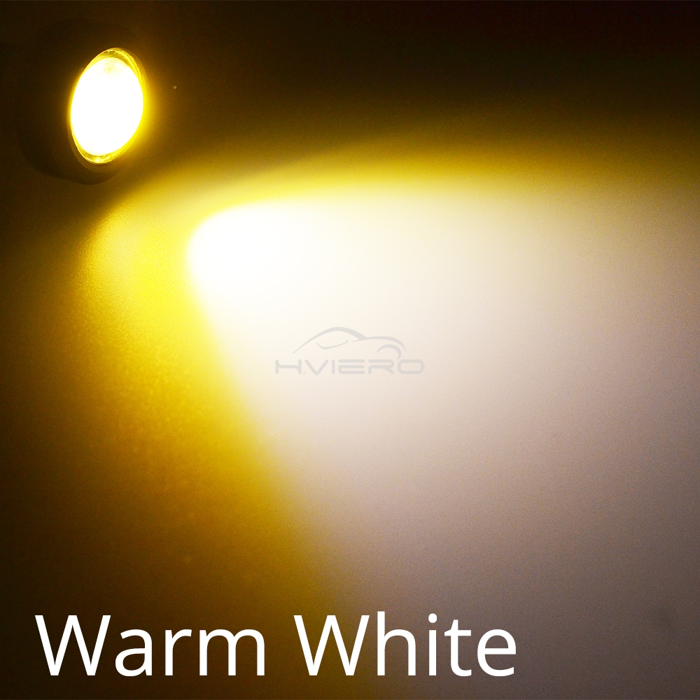 Luces antiniebla de estacionamiento de marcha atrás, 18mm, Auto DRL DC 12V, Led, ojo de águila, bombilla de carcasa plateada, lámpara de señal de giro de marcha diurna, respaldo, 1 Uds.: Rojo